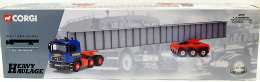 Corgi 1/50 Scale 76802 - MAN Tractor Unit Bogie & Bridge Beam Load - Dunkerley