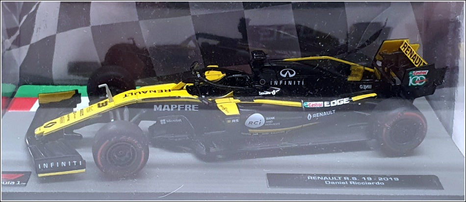 Altaya 1/43 Scale AT301122G - F1 2019 Renault R.S. 19 Ricciardo - Yellow/Black