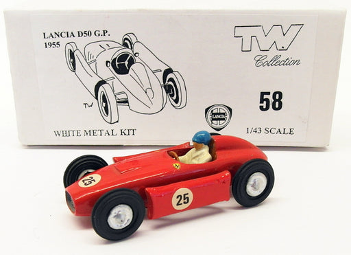 TW Collection 1/43 Scale White Metal Kit 58 - Lancia D50 G.P. 1955 - #25