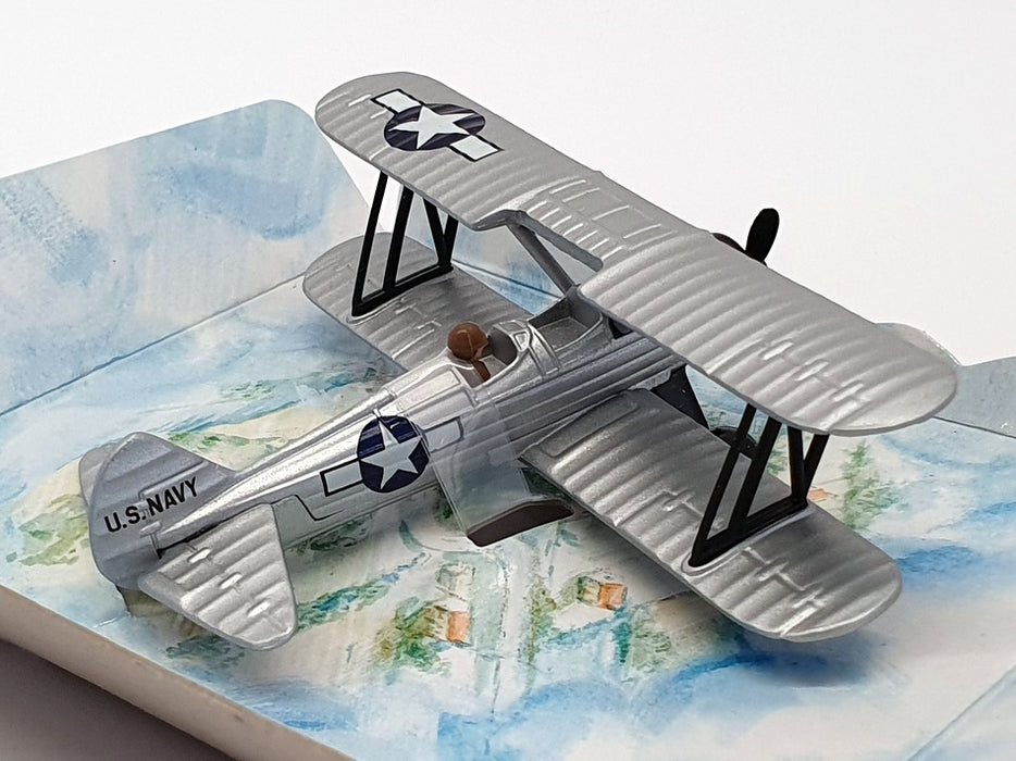 Lledo 10cm Wide Wingspan DG122001 - Stearman Kaydet US Naval Trainer