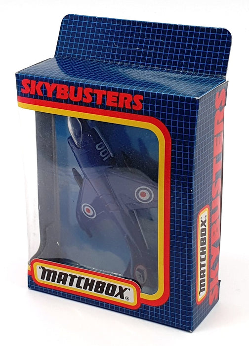 Matchbox Skybusters Appx 9cm Long SB-27 - Harrier Jet - Blue