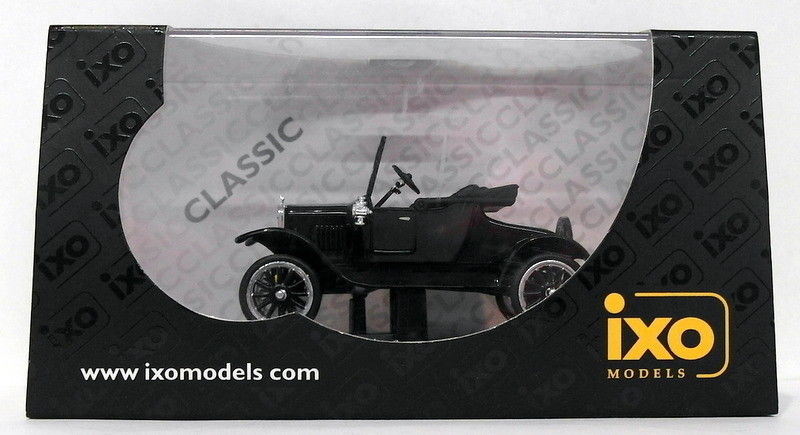 Ixo Models 1/43 Scale CLC012 - 1925 Ford T Runabout 2 Seaters Opened - Black