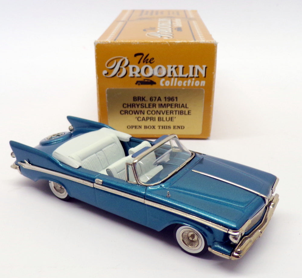 Brooklin Models 1/43 scale BRK67A 1961 Chrysler Imperial Convertible Capri Blue