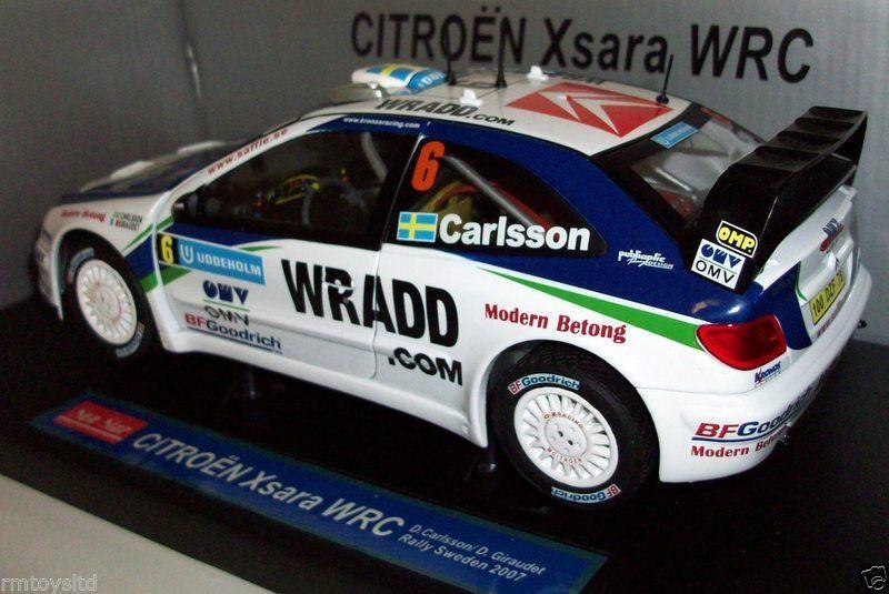 SUNSTAR 1/18 - 4426 CITROEN XSARA WRC RALLY SWEDEN 2007 CARLSSON GIRAUDET