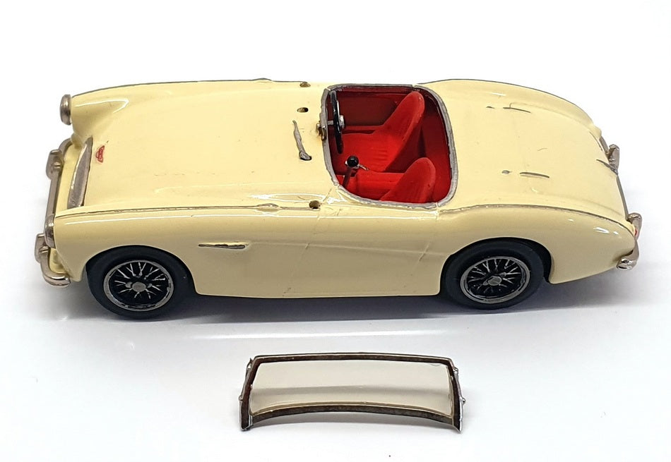 K&R Replicas 1/43 Scale Built Kit KR42 - Austin Healey 100 (BN 2) - Cream