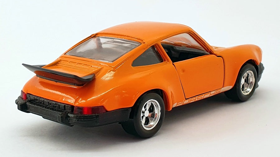 Solido 1/43 Scale Model Car 63 - Porsche 911 Turbo - Orange