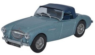 Oxford Diecast 1/43 Scale AH1001 - Austin Healey 100 BN1 - Healey Blue