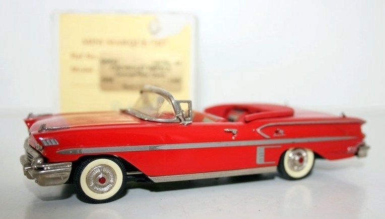 MINIMARQUE 1/43 US No. 4B - CHEVROLET IMPALA CONVERTIBLE OPEN LHD - RED