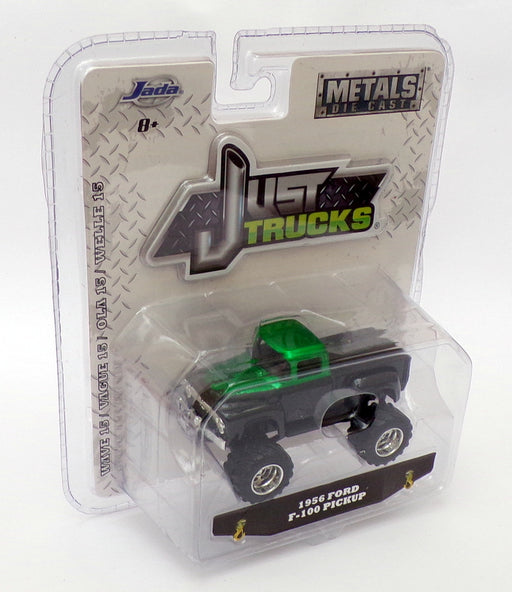 Jada Just Trucks 1/64 Scale 14020 - 1956 Ford F-100 Pickup - Black/Green