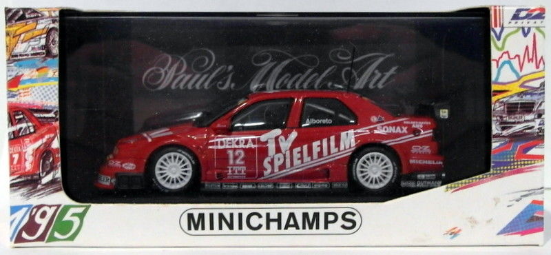 Minichamps 1/43 Scale 430 950312 - Alfa Romeo 155 V6 TI DTM 1995 #12 M.Alboreto