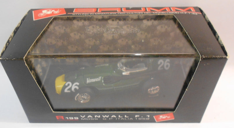 Brumm 1/43 Scale Metal Model - R199 VANWALL F1 GP ITALIA 1958
