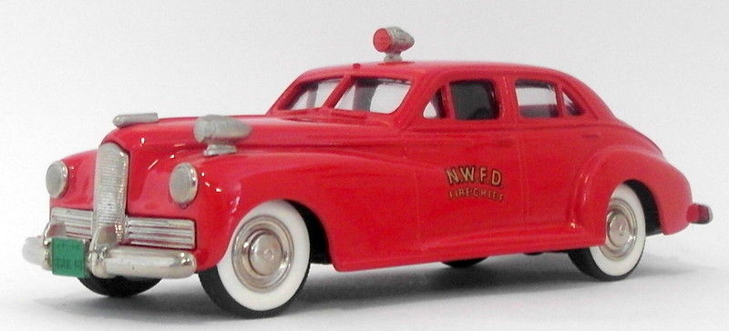 Brooklin 1/43 Scale BRK18 005  - 1941 Packard Clipper Fire Chief PCTS 1 Of 750