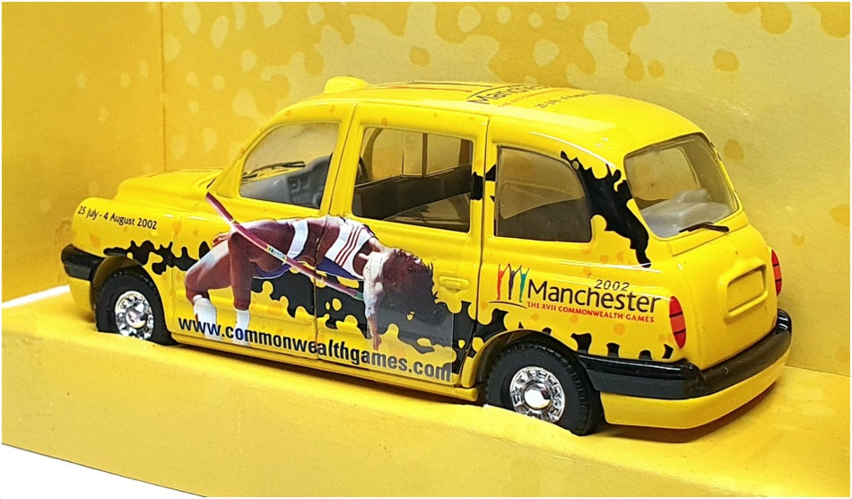Corgi Appx 12cm Long Diecast CC85902 - LTI Taxi Cab Manchester 2002 - Yellow