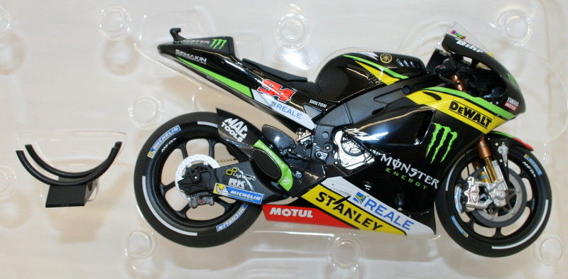 Minichamps 1/12 122 163994 Yamaha YZR-M1 Monster Jonas Folger Valencia Test 2016