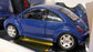 Burago 1/18 Scale Diecast - 3392 Volkswagen New Beetle 1998 blue