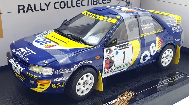 Sunstar 1/18 Scale Diecast 5514 Subaru Impreza 555 #1 D.Andrea Rally 1998
