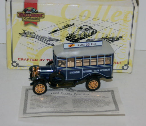 MATCHBOX COLLECTIBLES YET04-M - 1922 SCANIA POST BUS STOCKHOLM SWEDEN