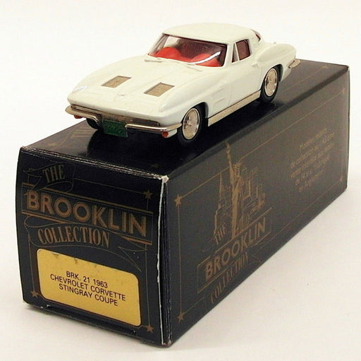 Brooklin Models 1/43 Scale BRK21 003  - 1963 Chevrolet Corvette Stingray - White