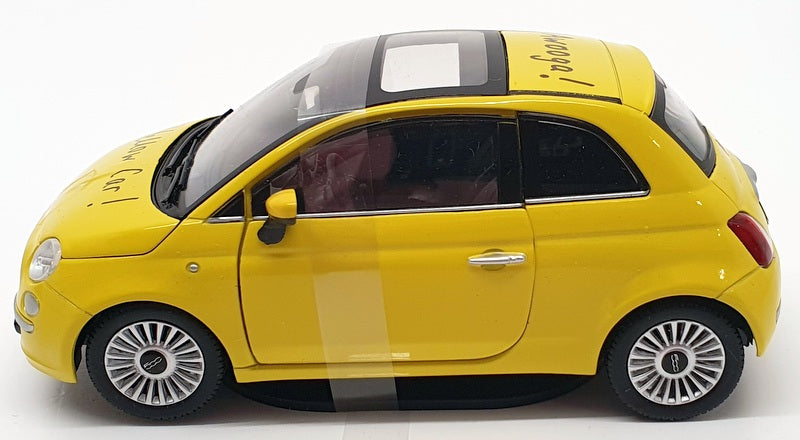 Mondo Motors 1/24 Scale WY44675  - Fiat Nouva 500 - Yellow