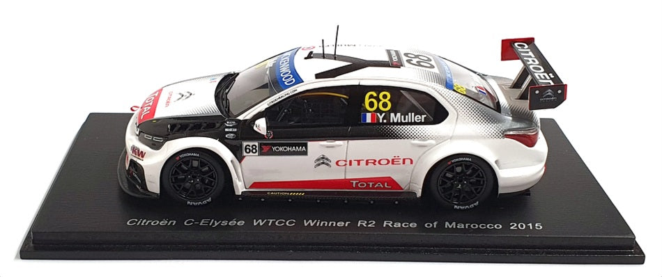Spark 1/43 Scale S4525 - Citroen C-Elysee WTCC Winner R2 Race Of Marocco 2015
