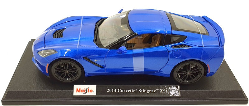 Maisto 1/18 Scale Diecast 46629 - 2014 Corvette Stingray Z51 - Blue