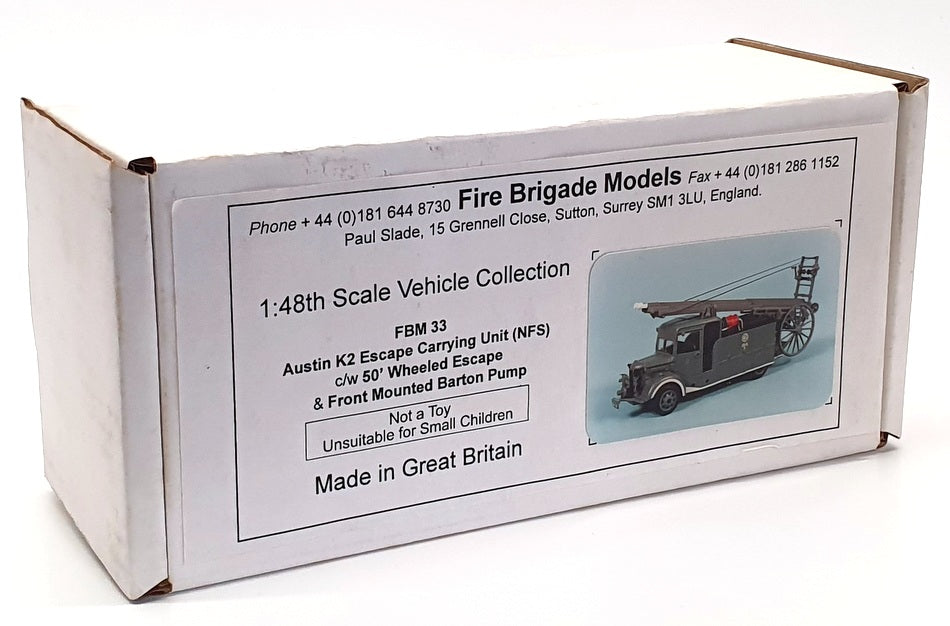 Fire Brigade Models 1/48 Scale FBM33 - Austin K2 Escape Carrying Unit NFS