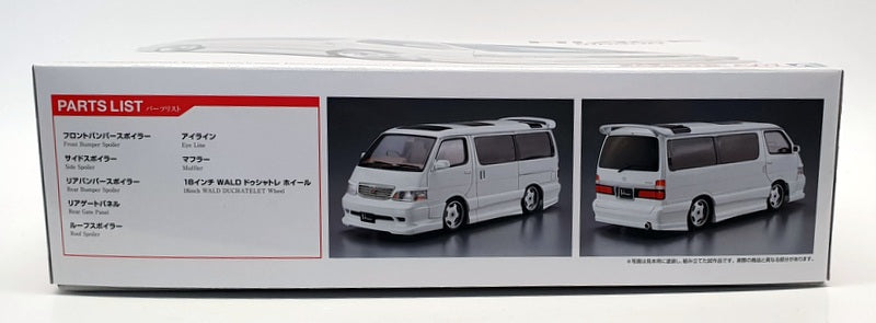 Aoshima 1/24 Scale Model Car Kit 1592800 - 1999 Toyota Hi Ace Wagon KZH100