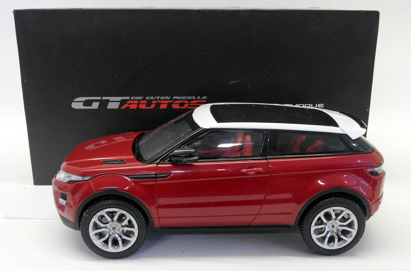 GT Autos / Welly 1/18 Scale Metal Model - Range Rover Evoque - Red
