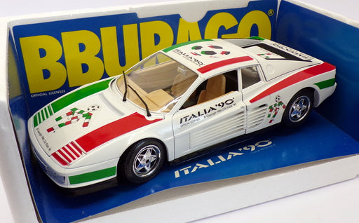 Burago 1/18 Scale Diecast 3019 Ferrari Testa Rossa 1984 'Italia 90' Model Car