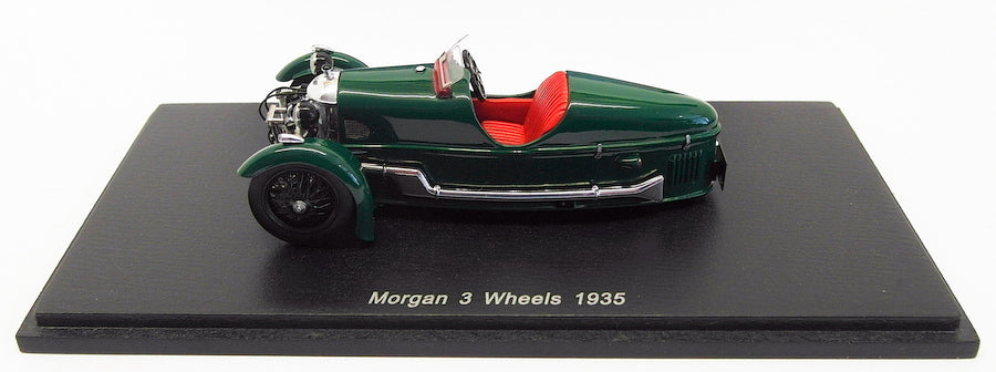 Spark 1/43 Scale Model Car S0372 - 1935 Morgan 3 Wheels - Green