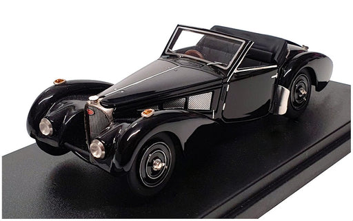 Look Smart 1/43 Scale LS222B - Bugatti T57 Chassis 57.563 Open Roof - Black
