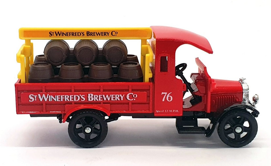 Corgi 13cm Long Diecast C882 - Thornycroft Truck St. Winefred's Brewery - Red