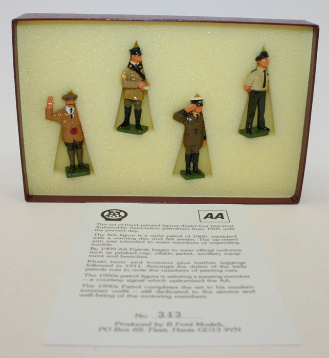 1993 Gerry Ford Design - Set of 4 hand-painted AA Patrolmen figures