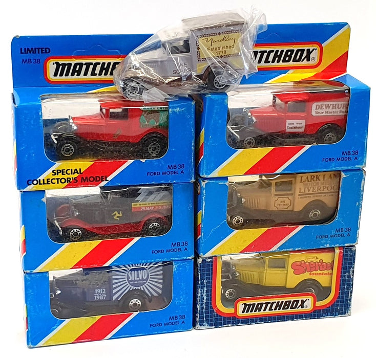 Matchbox Appx 8cm Long Diecast ST007 - Set Of 7 Assorted Vans