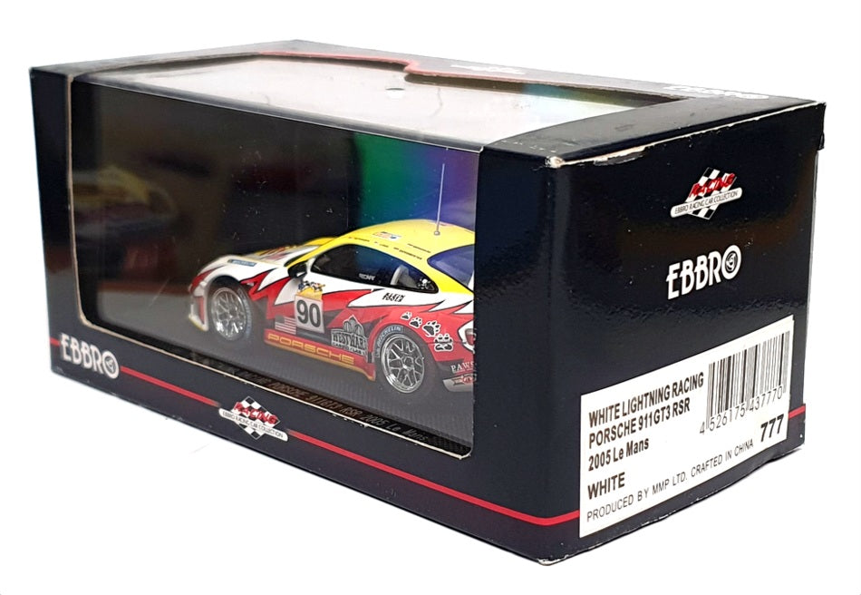 Ebbro 1/43 Scale 777 - White Lightning Racing Porsche 911 GT3 RSR Le ...