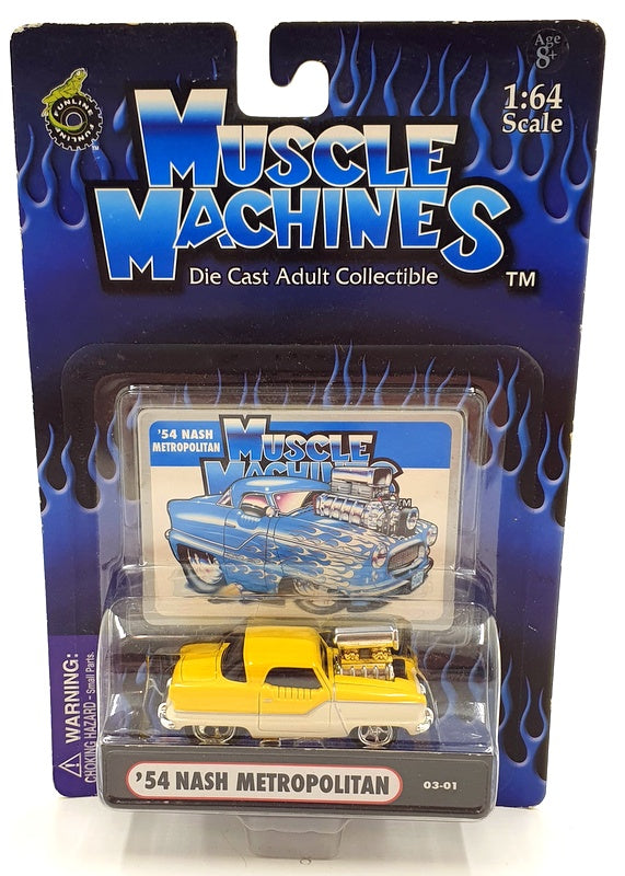 Muscle Machines 1/64 Scale Diecast 71161 03-07 - 1954 Nash