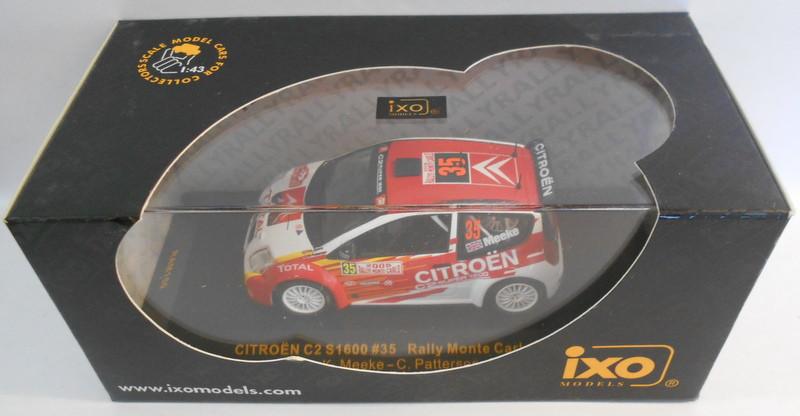 Ixo 1/43 Scale RAM150 CITREON C2 S1600 #35 MONTE CARLO 2005