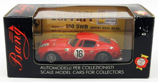 Bang Models 1/43 Scale Diecast Model Car 7078 - Ferrari 250 SWB Le Mans - Red