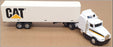 Ertl 1/64 Scale Diecast 7705 - Kenworth Truck & Trailer CAT - White