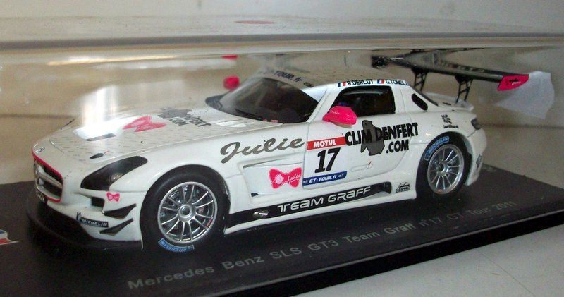 Spark 1/43 Scale - SF020 Mercedes Benz SLS GT3 Team Graff #17 GT Tour 2011