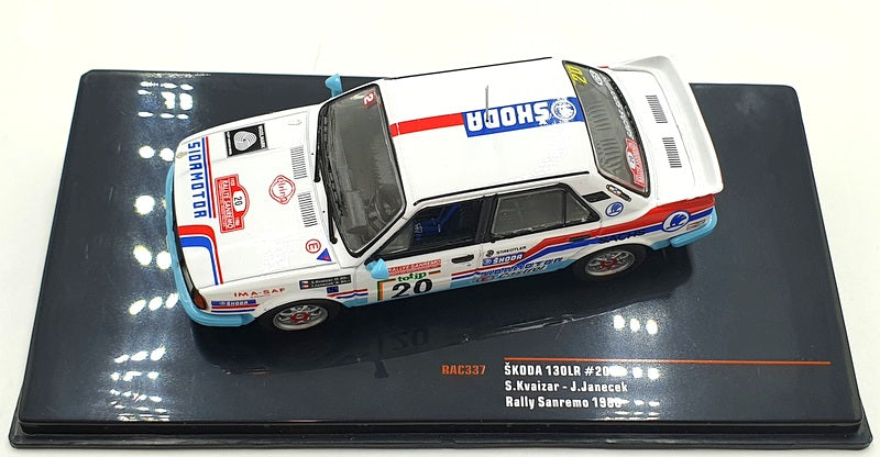 Ixo 1/43 Scale Diecast RAC337 - Skoda 130LR #20 Sanremo Rally 1986