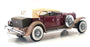 Franklin Mint 1/24 Scale 081221H - 1930 Duesenberg J Derham - Maroon/Beige