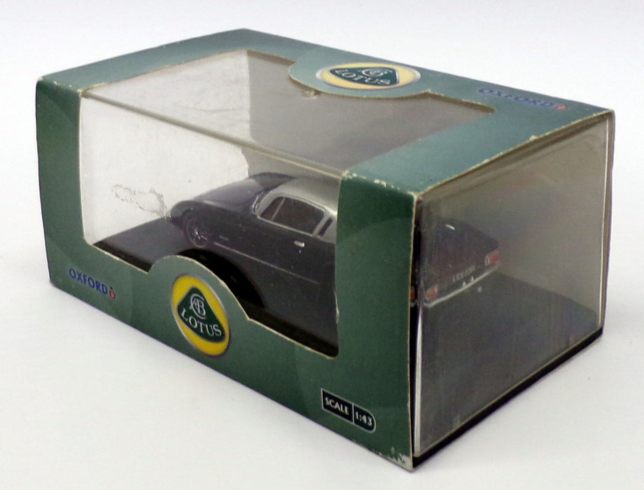 Oxford Diecast 1/43 Scale Model Car LE004 - Lotus Elan Plus 2 Black Silver