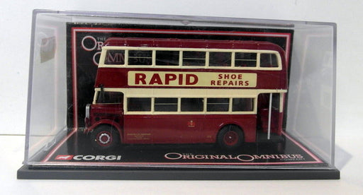 Corgi OOC 1/76 Scale Diecast - 43904 AEC Utility Bus Leicester City Transport