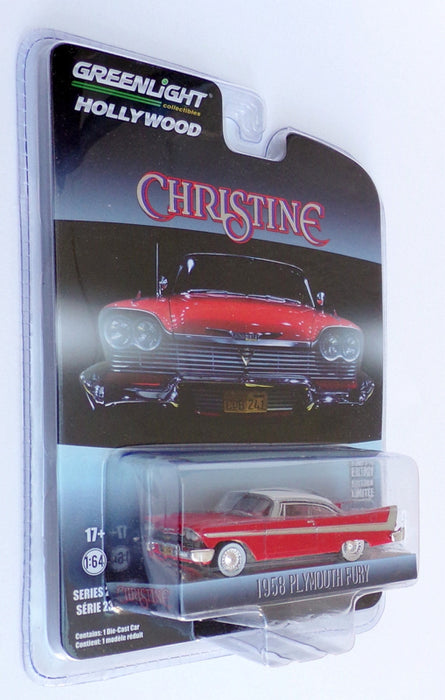Greenlight 1/64 Scale 44830-C - 1958 Plymouth Fury - Red/White Christine