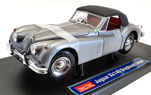 Sunstar 1/18 Scale 3201 - Jaguar XK140 Drophead Coupe - Metallic Grey