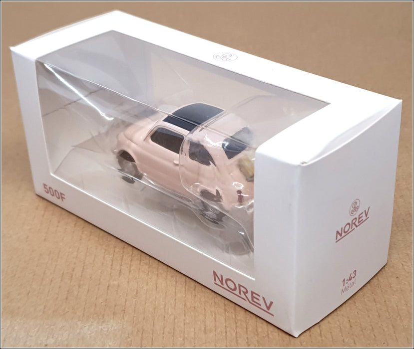 Norev 1/43 Scale Diecast 771200 - Fiat 500F - Lt. Pink