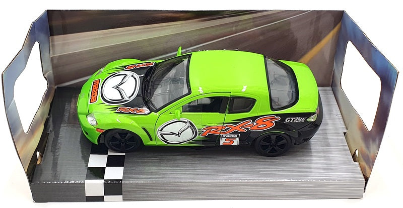 Motor Max 1/24 Scale Diecast 73770 - Mazda RX-8 #5 - Green/Black