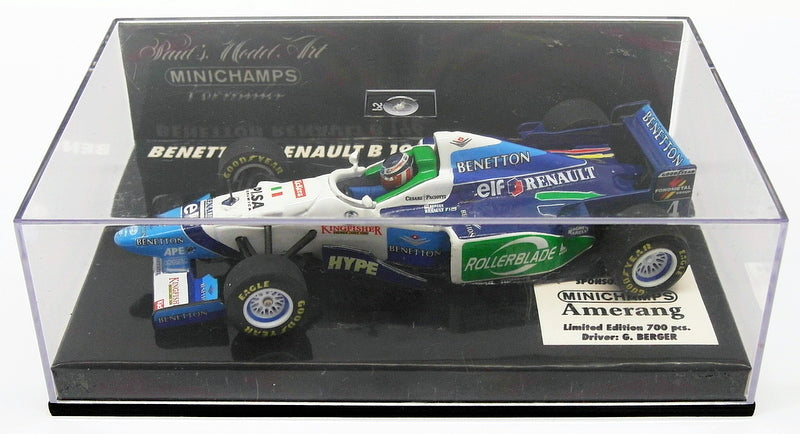 Minichamps 1/43 Scale 430 960054 - F1 Benetton Renault B 196 - G.Berger