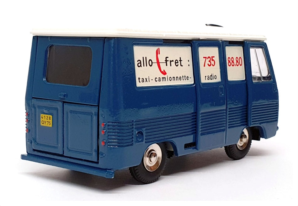 Atlas Dinky Toys Appx 12cm Long 570 - Peugeot J7 Fourgon Van - Blue/White